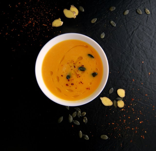 Crema de calabaza fácil al estilo Thai.